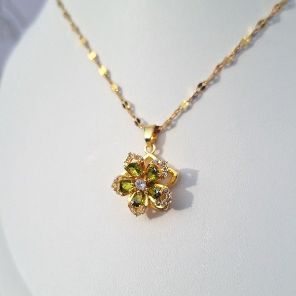 Producto - Flower Mossy green (giratorio)