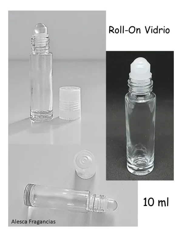 Producto - Roll-on 10 Cc,  de Vidrio para Muestra, Perfume, Aceite Esencial, etc.
