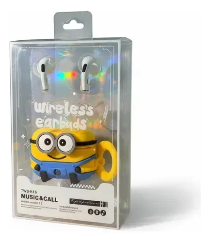 Producto - Auricular BT con Funda Personajes K16