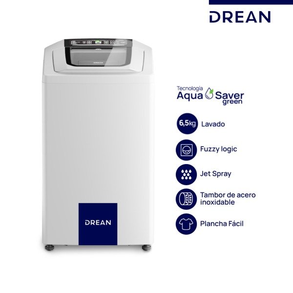 Producto - Lavarropas automatico DREAN carga superior Neo Fuzzy 6,5 kg 800 rpm