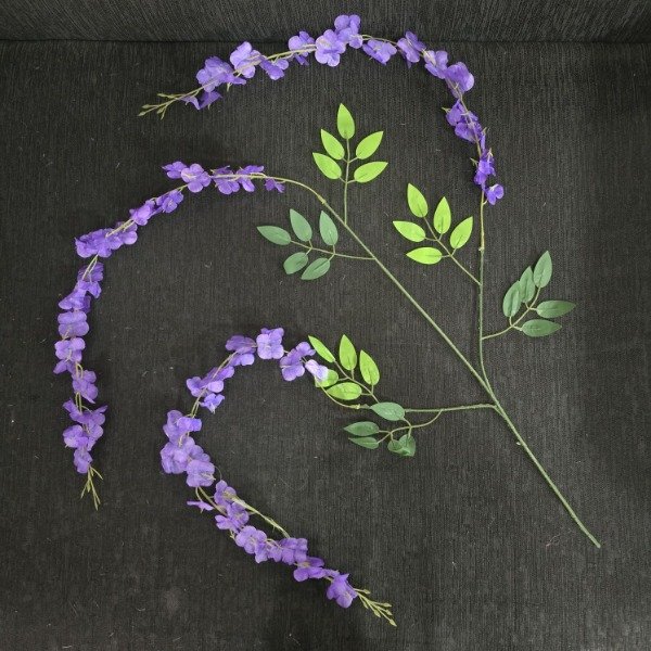 Producto - Enredadera Artificial Glicina violeta (1 metro)