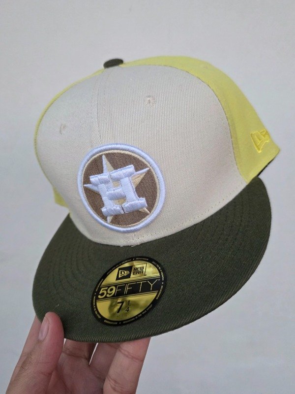 Houston astros olive new era 59fifty fitted
