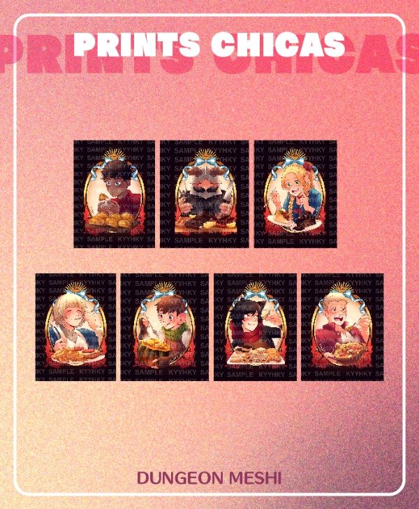 Producto - PRINT CHICA - DUNGEON MESHI