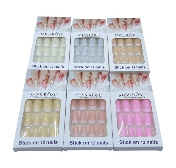 Producto - UÑAS LISAS FRANCESA X 12 PACK DE 12 PCS EN CARD 1935
