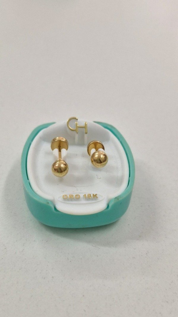Producto - Aro Abridor Oro 18k (completo) Bolita #5mm