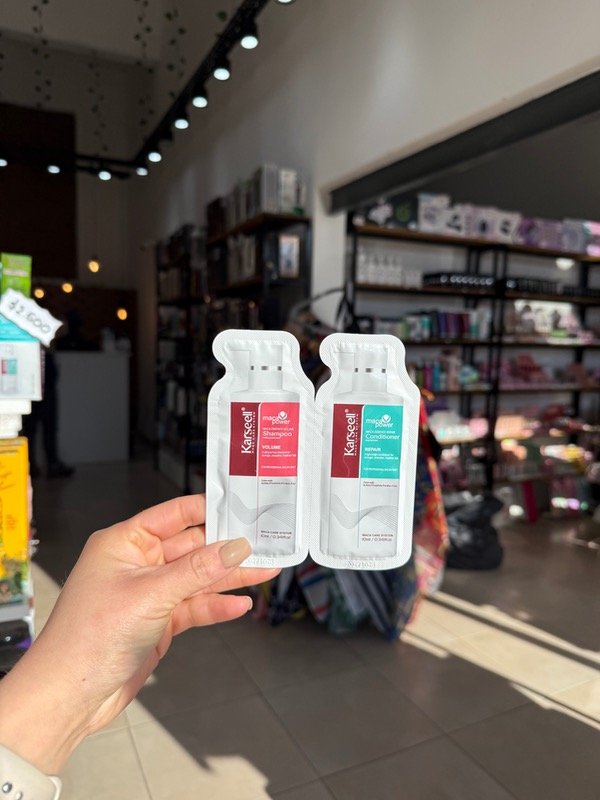 Producto - Sobre shampoo y acondicionador Karseell