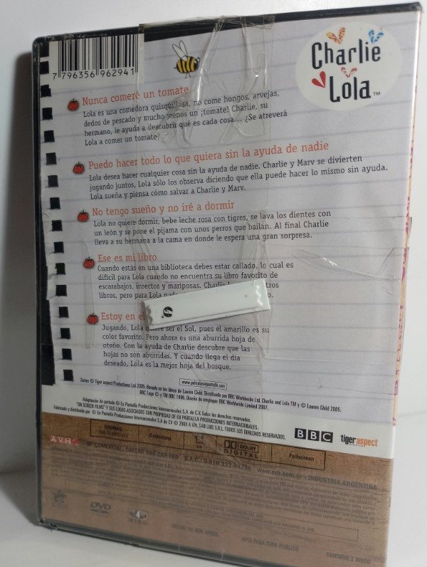 Producto - Charlie y Lola: Nunca comere un tomate (2008) - DVD - 1