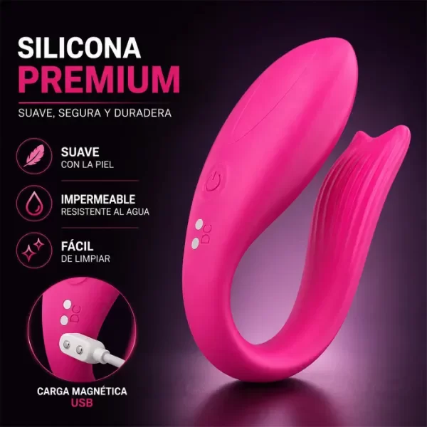Producto - Couple Vibrator - App Rose Fusion - 6