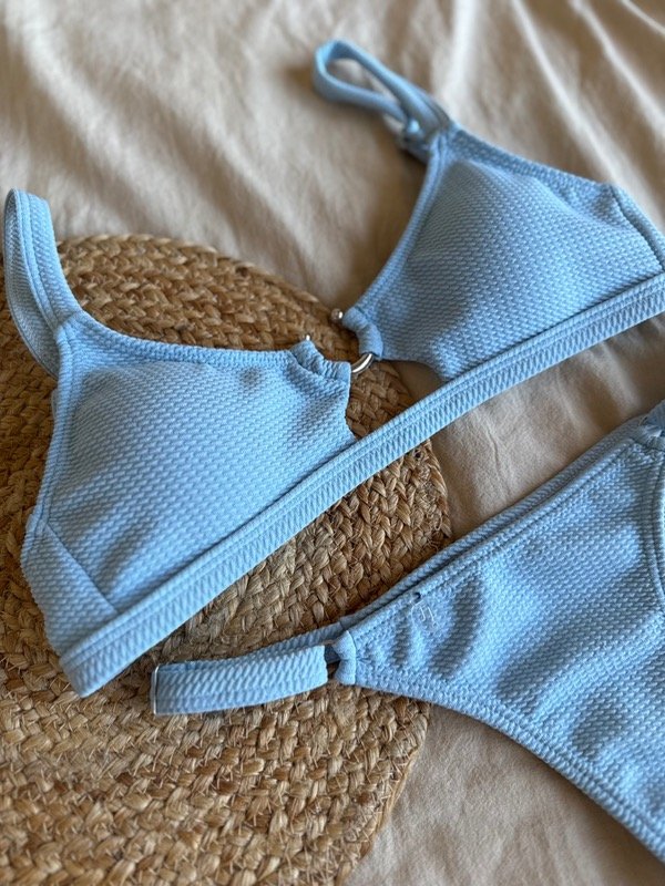 Producto - Bikini Juana texturada celeste