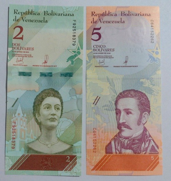 Producto - Venezuela 2 a 100 bolivares 2018 serie fauna (6 billetes) - 2