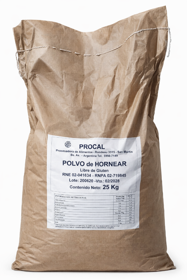 Producto - POLVO DE HORNEAR POR 25KG PROCAL