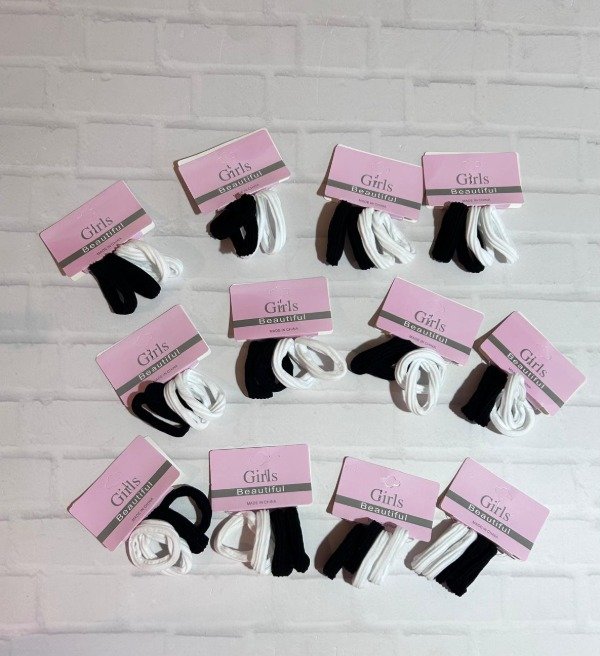 Producto - Colitas blancas y negras x docena