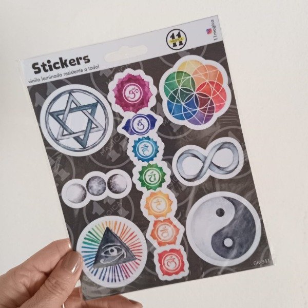 Producto - Plancha de stickers Yin- Yan