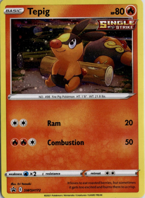 Producto - Tepig SWSH172 SWSH Black Star Promos HOLO COSMOS