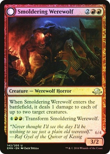 Producto - Smoldering Werewolf Foil  Eldritch Moon