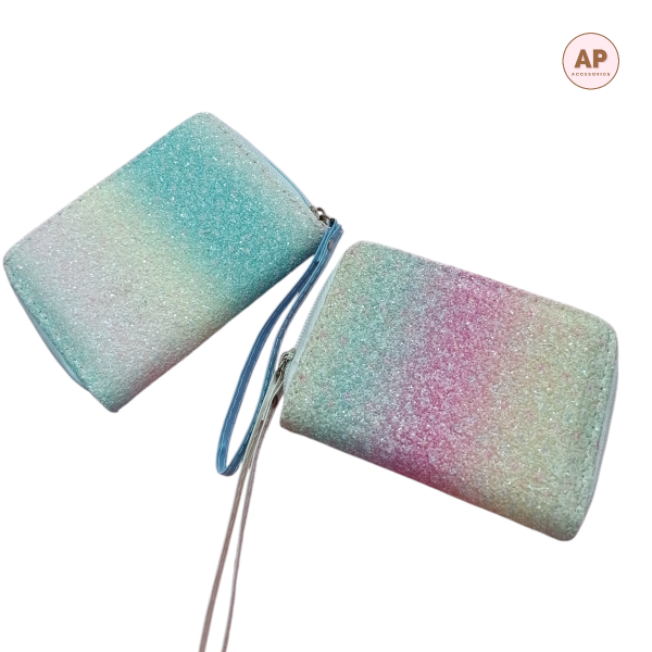 Producto - BILLETERA BICOLOR CON PIEDRITAS