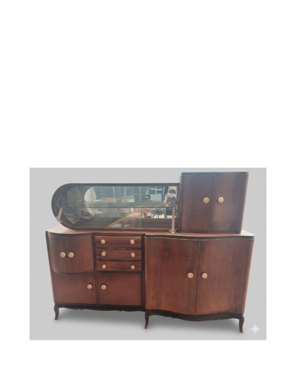 Producto - Mueble vajillero con vitrina / 154x200x60