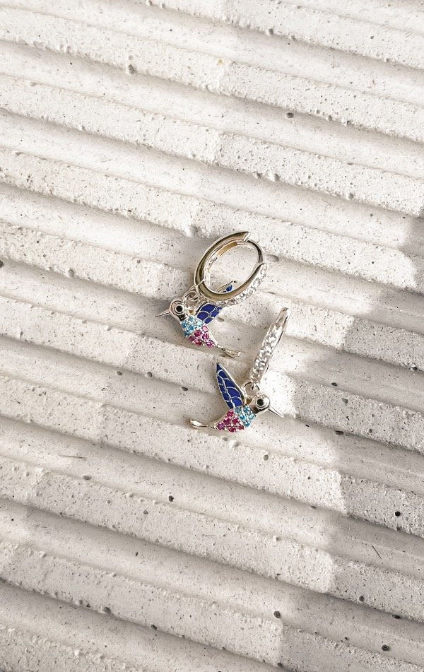 Producto - Argollitas colibrí colores