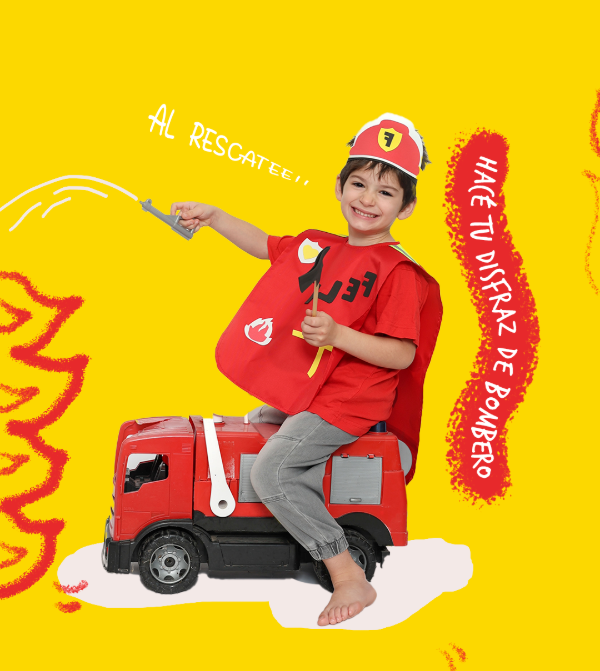 Producto - Crea tu propio disfraz de BOMBERO!!!