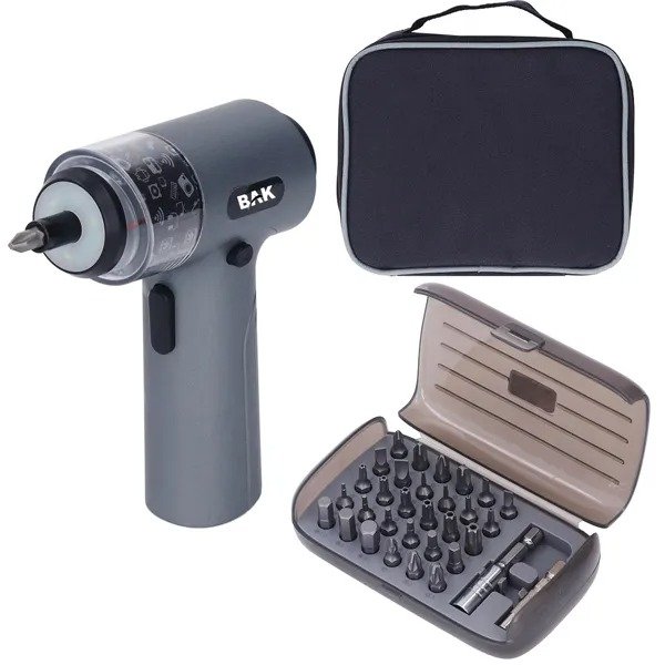 Producto - Destornillador Eléctrico Bk 35 200 Rpm Recarregável Bivolt Gris