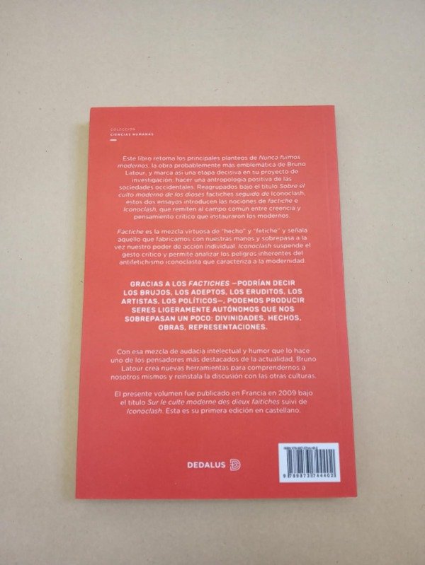 Producto - Sobre el culto moderno de los dioses - Bruno Latour - Dedalus 2018 - 1