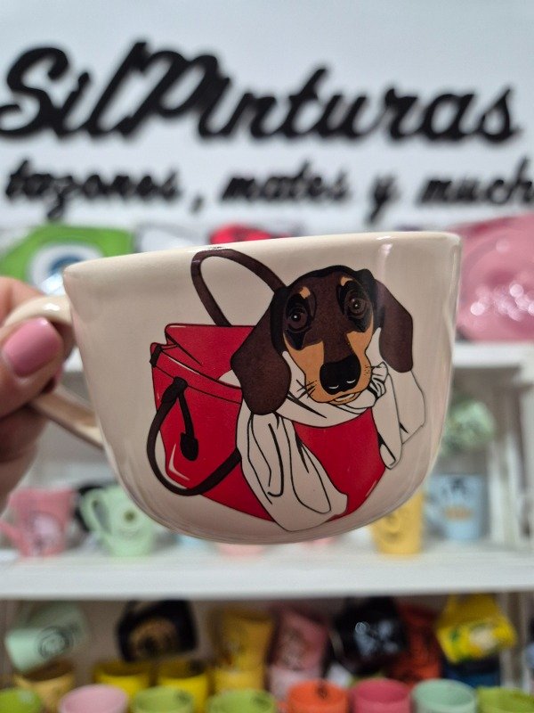 Producto - Tazoncito Perro salchicha bolso