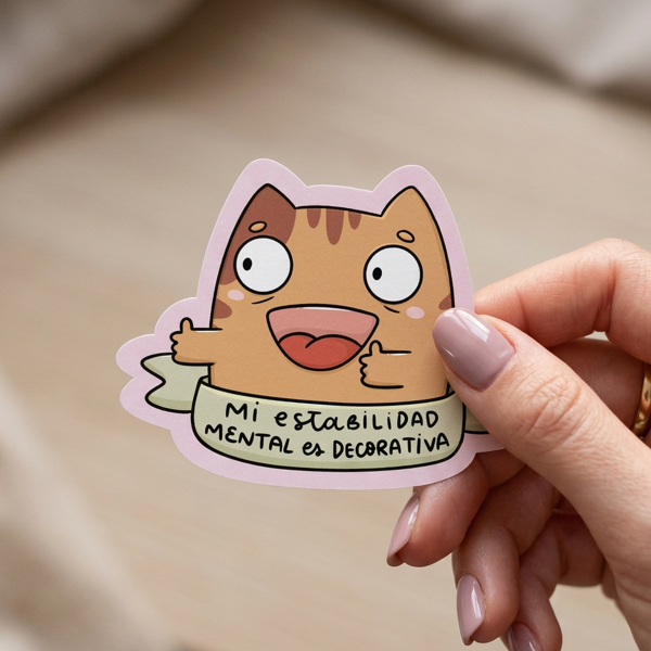 Producto - Sticker die cut Vinilo Estabilidad (PREVENTA)