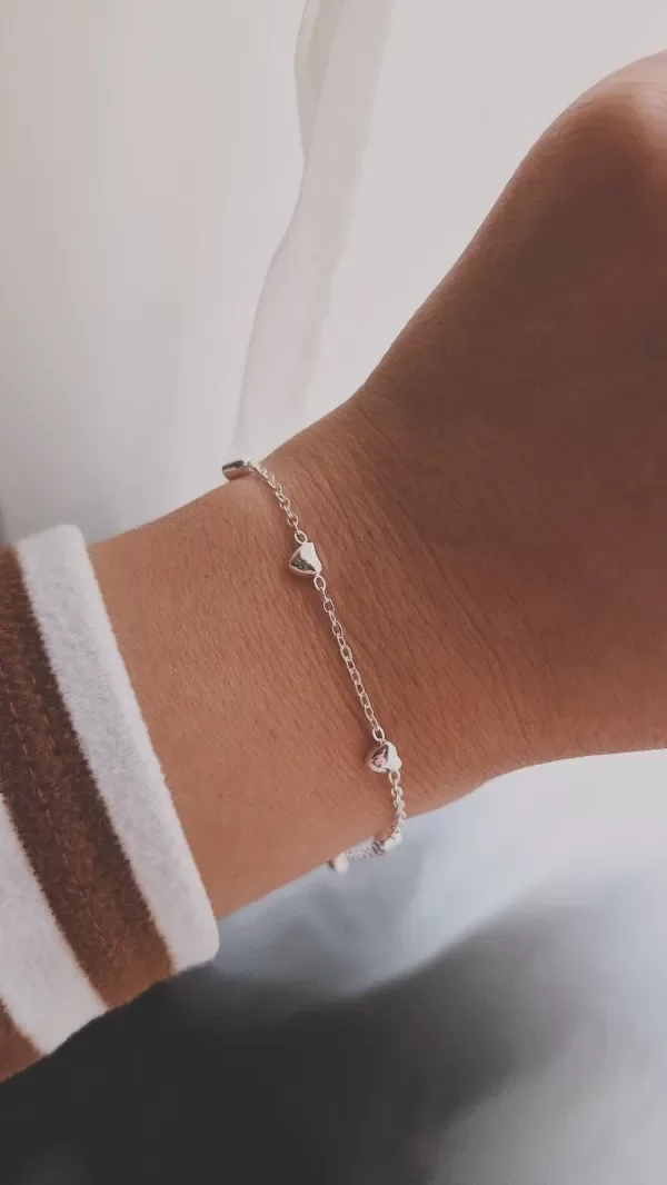 Producto - Pulsera 5 corazones infladitos AB