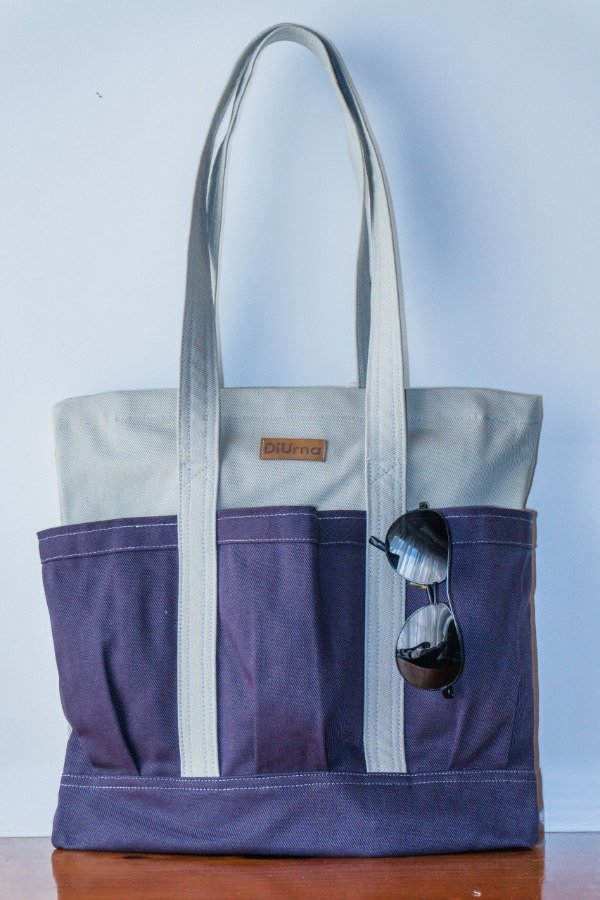 Producto - Bolso "Urbana" beige y rojo - 12