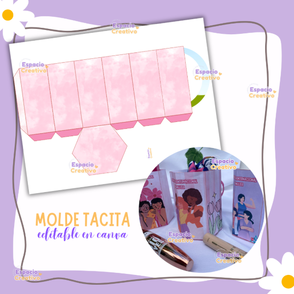 Producto - Caja tacita - Editable en canva