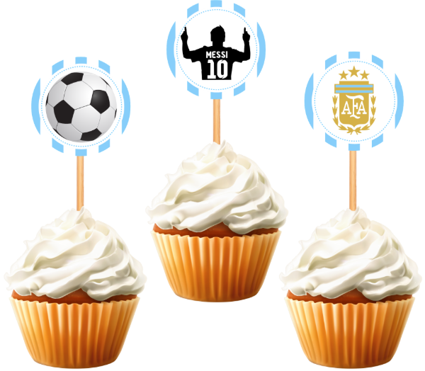 Producto - TOPPER CUPCAKE ARGENTINA X 10