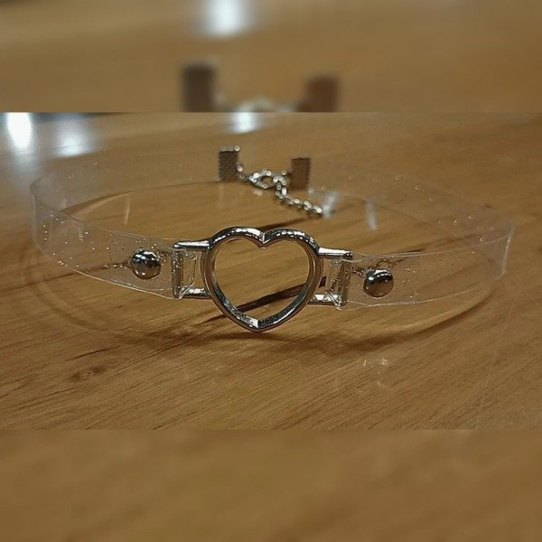 Producto - CHOKER "HEART TRANSPARENTE"