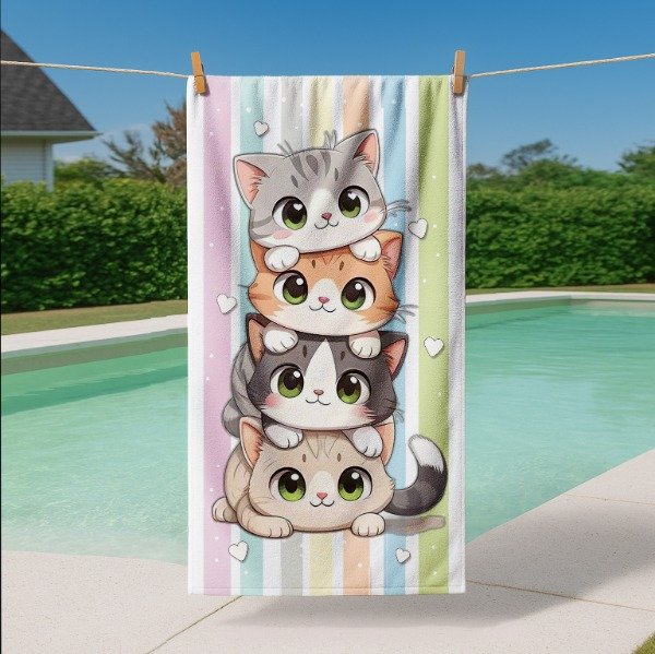 Producto - TOALLON GATITOS