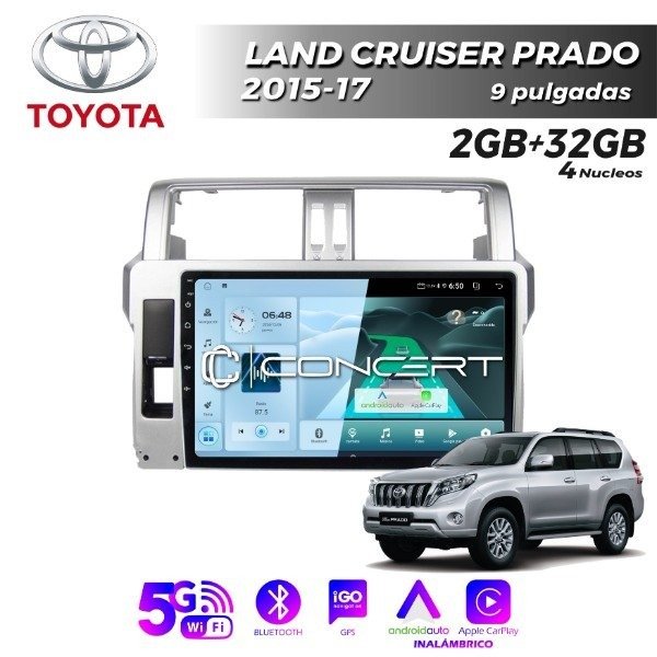 Producto - MULTIMEDIA TOYOTA LAND CRUISER PRADO 2015-17 - 10 "CARPLAY Y ANDROID AUTO