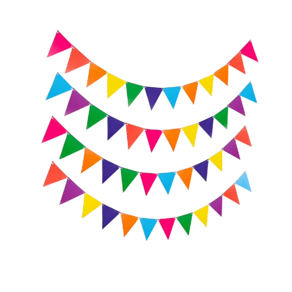Producto - Guirnalda banderin lisa colores