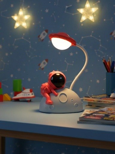 Producto - Lampara de escritorio astronauta rojo