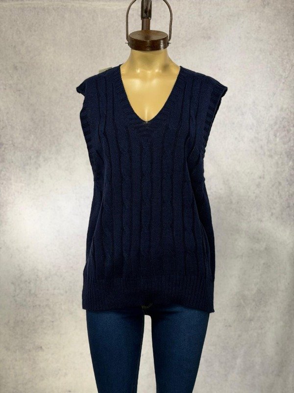 Producto - CHALECO TAO AZUL LANA