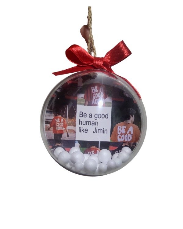 Producto - Esfera Navideña 7cm - BTS JIMIN - Be a good Human