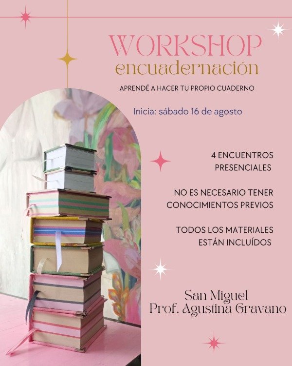 Producto - Workshop - Encuadernación 16/8