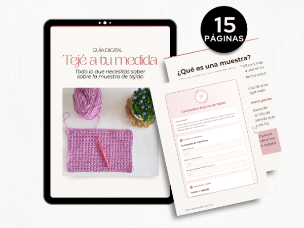 Producto - Ebook Tejé a tu medida todo lo que necesitás saber sobre la muestra de tejido