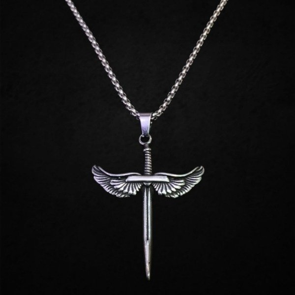 Producto - Collar Espada fina con alas