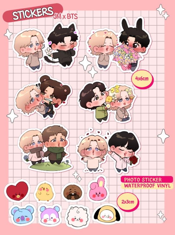 Producto - STICKERS JM x BTS [x14]