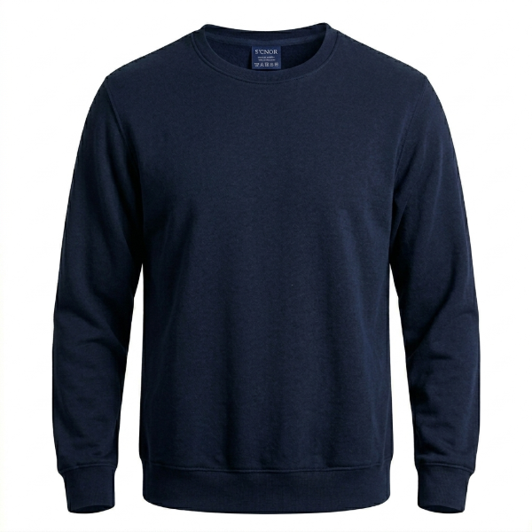 Producto - Buzo Liso Cuello Redondo Azul
