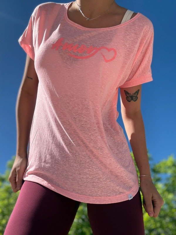 Producto - Remera mangas cortas amor Salmon