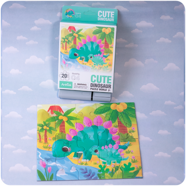 Producto - Rompecabezas de Estegosaurio - 20 Piezas