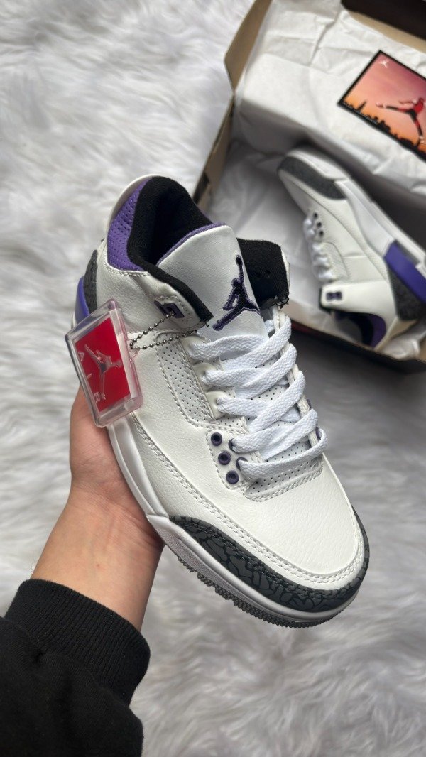 Producto - JORDAN RETRO 3 WHITE PURPLE - 1
