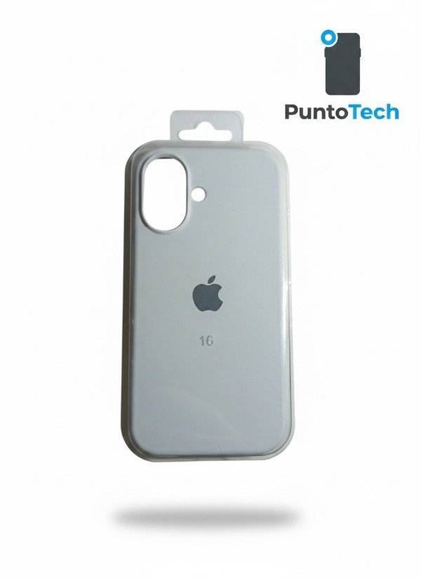 Producto - Silicon case iPhone 16 blanco