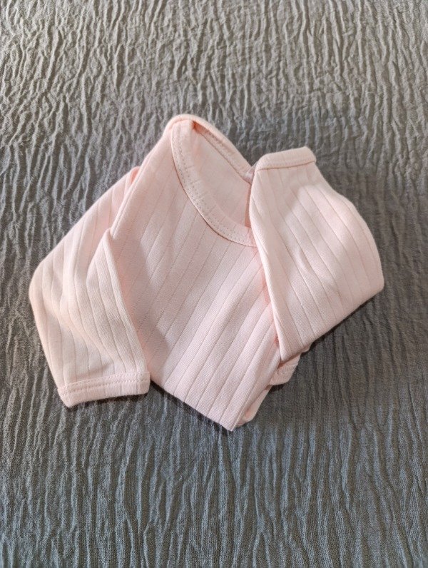 Producto - 18-24 MESES - Body acanalado - Rosa bebé