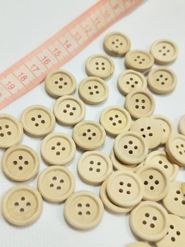 Producto - Botones madera marrón claro