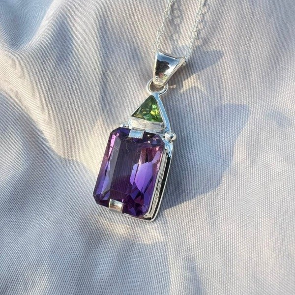 Producto - DIJE AMATISTA Y PERIDOTO FACETADO - 0